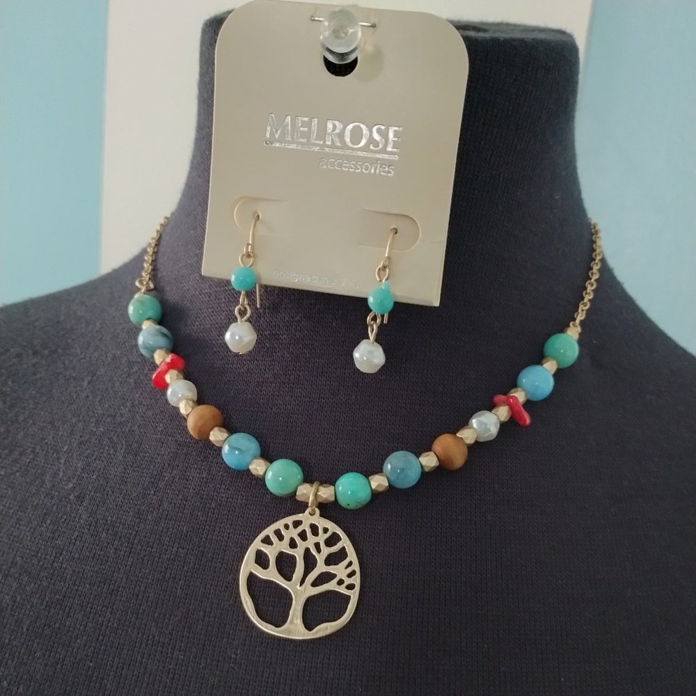 Melrose Tree of Life necklace & earrings set - Picture 2 of 3